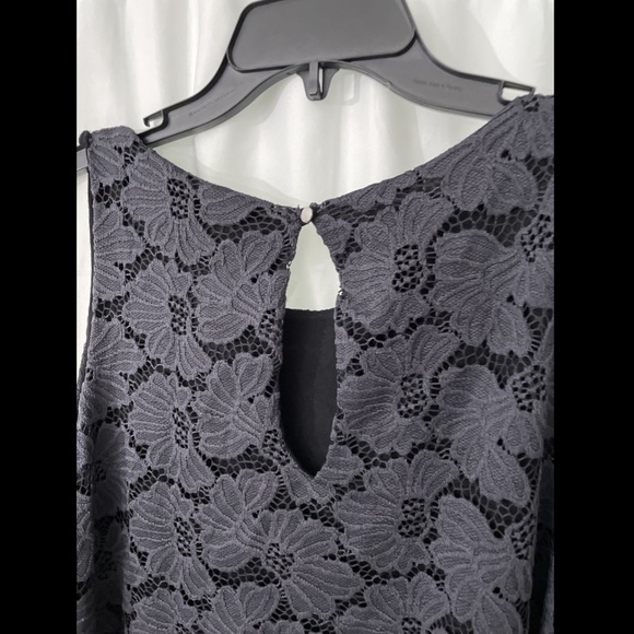 NWT 14th & Union Lace‎ Swing Tank in Grey Ebony [ PLUS SZ 2X ] - Picture 8 of 12